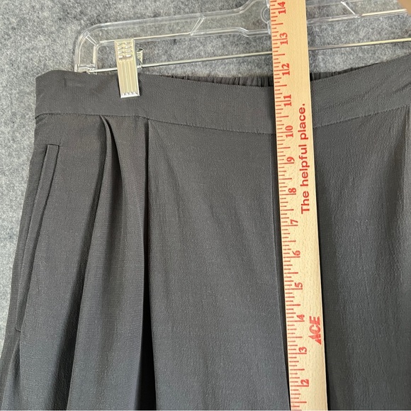 EILEEN FISHER High Waist Wide Leg Pull On Pants Pockets Grey Size Small FLAWS - Picture 8 of 12